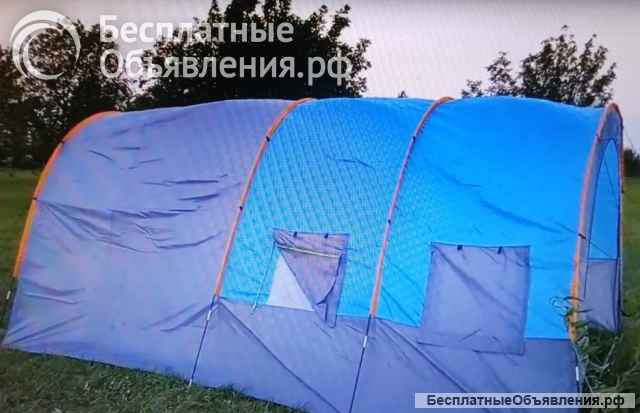 Палатка ангарная три отсека полубочка