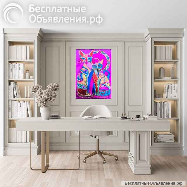 Девушка Радуга. Яркое панно в подарок с доставкой.