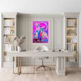 Девушка Радуга. Яркое панно в подарок с доставкой.