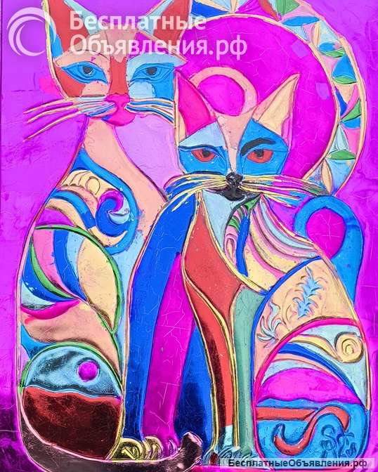 Яркое панно авторской работы с доставкой до дверей