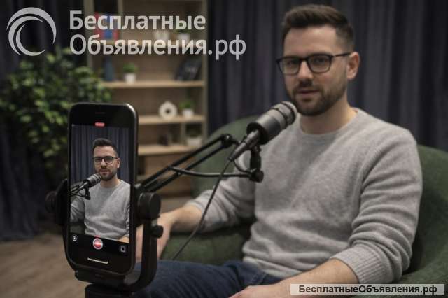 Студия для записи подкастов и видео в Москве | Снято