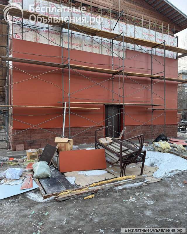 Монтаж фасадных систем с утеплением