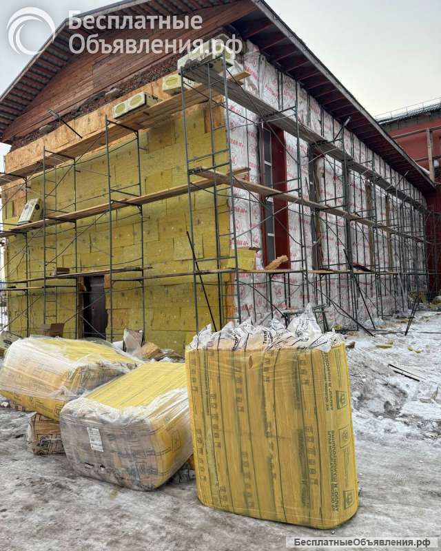 Монтаж фасадных систем с утеплением