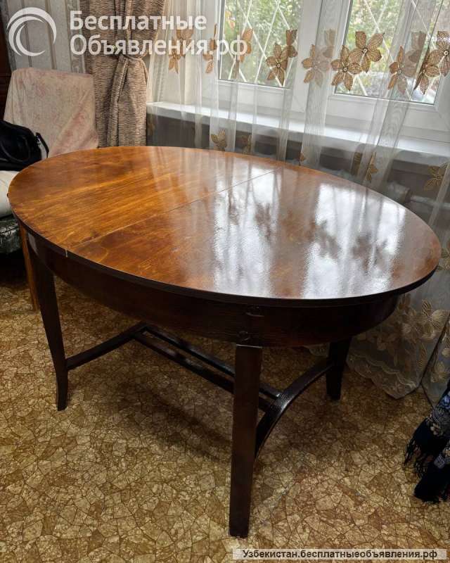 Стол раздвижной, овальный