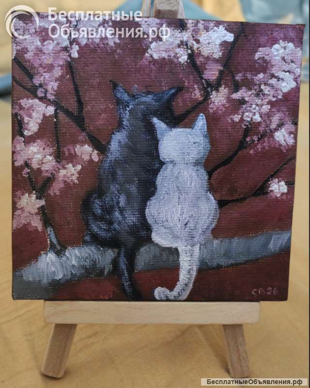 Картины миниатюры холст 10*10 масло