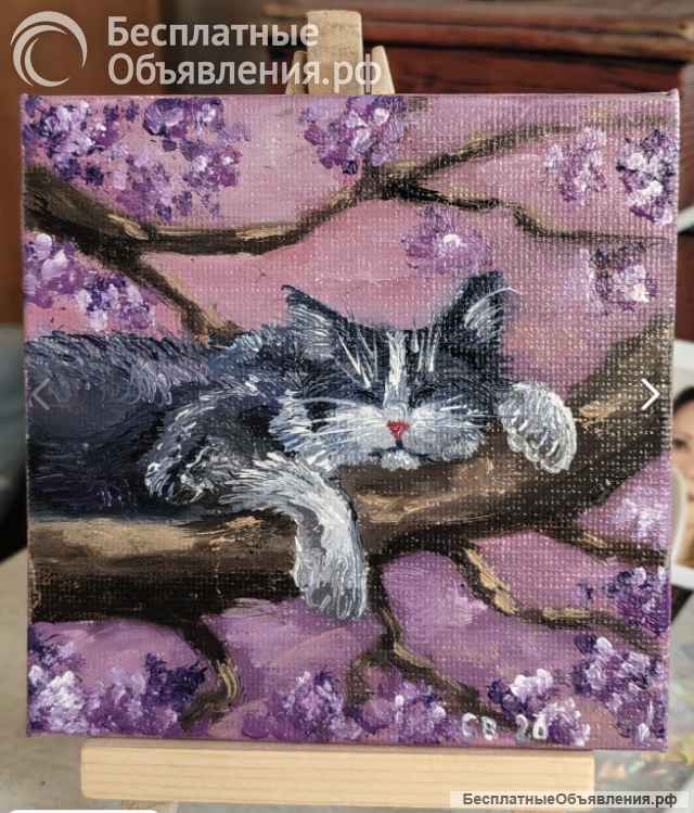 Картины миниатюры холст 10*10 масло