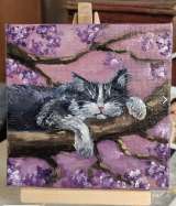 Картины миниатюры холст 10*10 масло