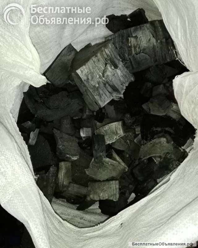 Древесный уголь (березовый) ГОСТ 84-7657, марка "А", высший сорт. 10 кг