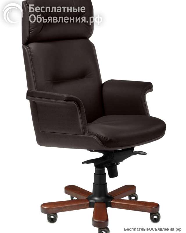 Кресло премиум руководителя Стил Нотабл А натуральная кожа