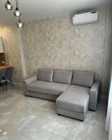 Сдается 1к.кв.33м. студия улица Академика Фёдорова. Современный ремонт, мебель, бытовая техника для