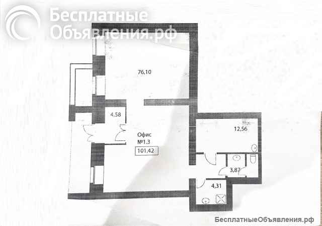 Торговое помещение 101м², высокий автотрафик
