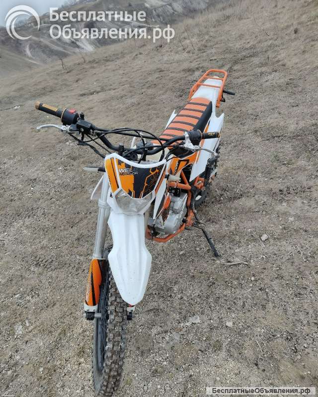 Свой мотоцикл Wels MX250R, 2020, 5 000 км