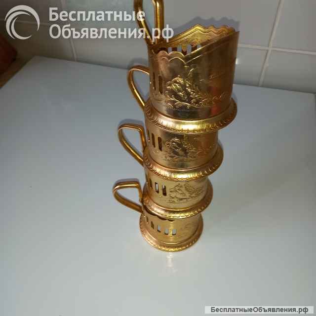 Подстаканники 4шт. Ракета на волнах.