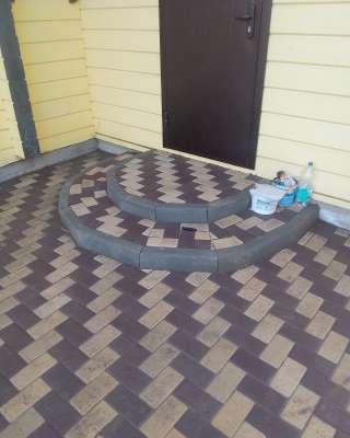 Укладка тротуарной плитки