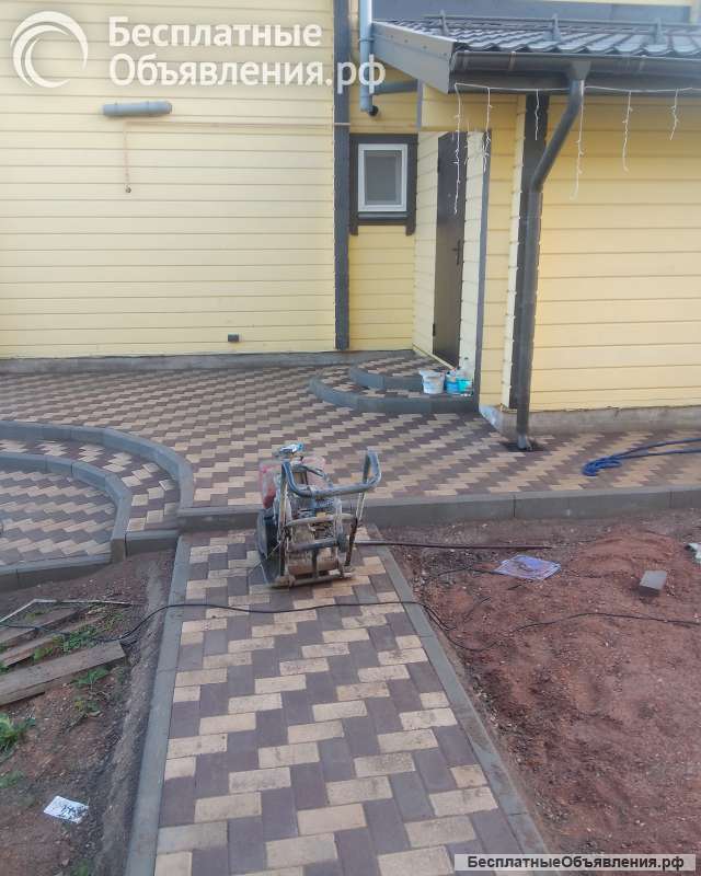 Укладка тротуарной плитки