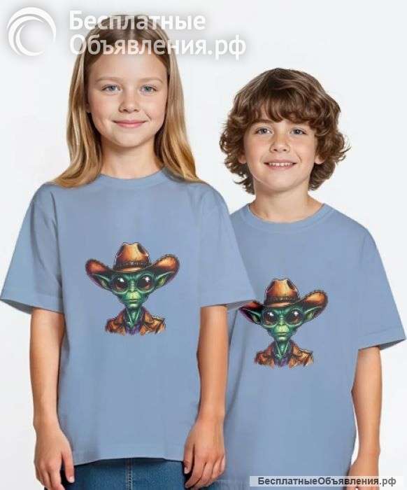 Футболка с принтом "Пришелец"