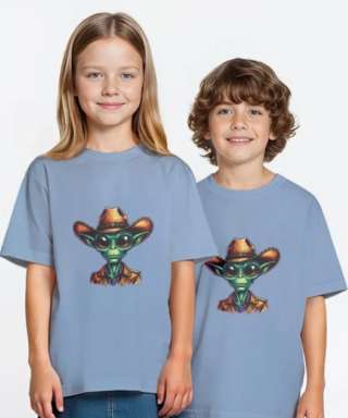 Футболка с принтом "Пришелец"