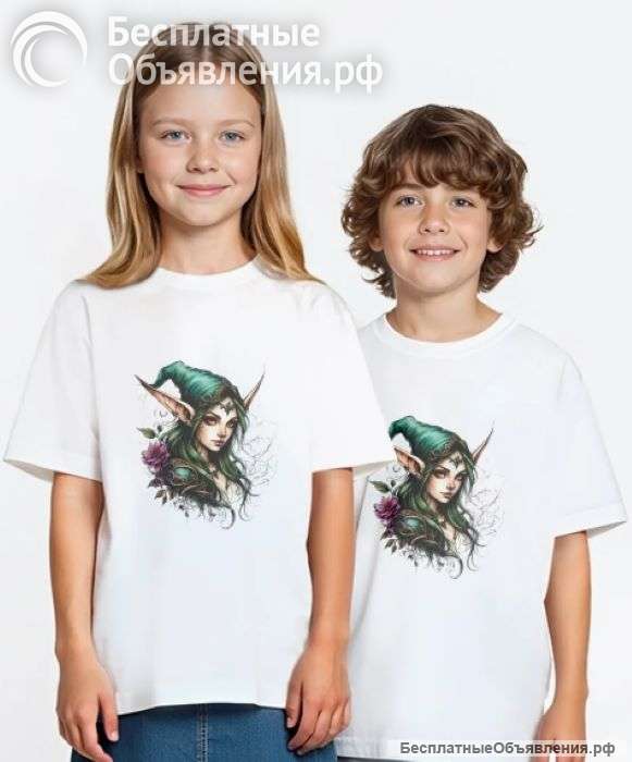 Футболка с принтом "Эльф"