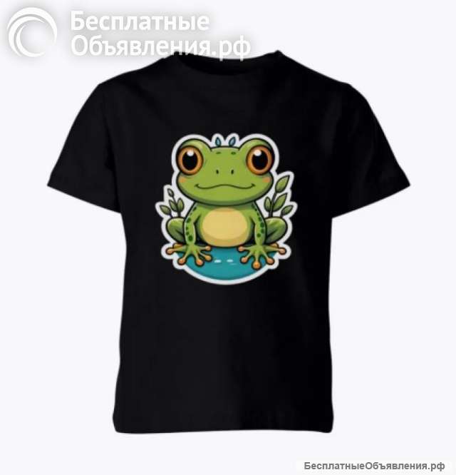 Футболка с принтом "Лягушка"
