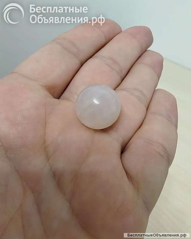 Мини шарик из розового кварца