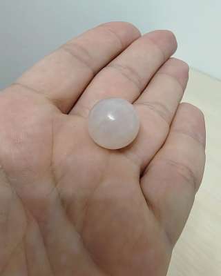 Мини шарик из розового кварца