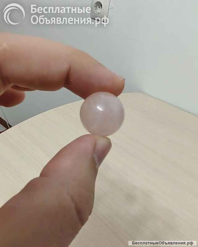 Мини шарик из розового кварца