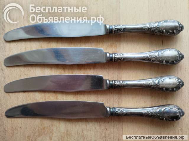 Ножи столовые СССР мельхиор МНЦ 15-20, ЗiШ, ЗиШ
