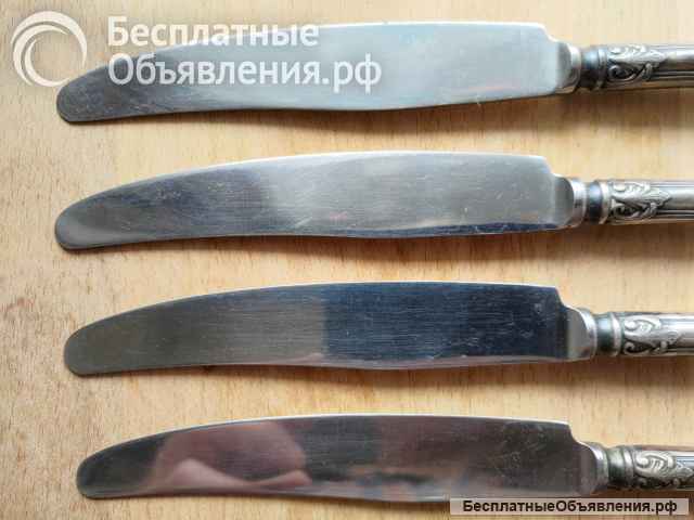 Ножи столовые СССР мельхиор МНЦ 15-20, ЗiШ, ЗиШ