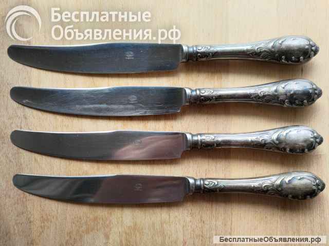 Ножи столовые СССР мельхиор МНЦ 15-20, ЗiШ, ЗиШ