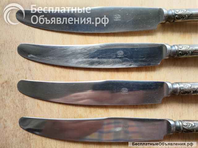 Ножи столовые СССР мельхиор МНЦ 15-20, ЗiШ, ЗиШ