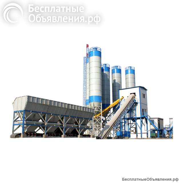 Стационарный бетонный завод HZS60