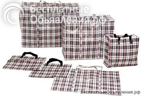 Сумки хозяйственные клетка, черные