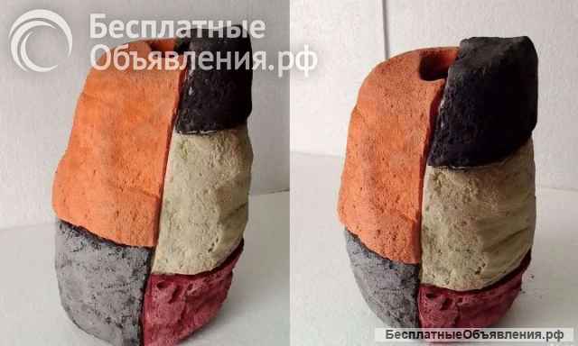 Напольные большие вазы для сухоцветов из бетона, большие кашпо вазы из арт-бетона