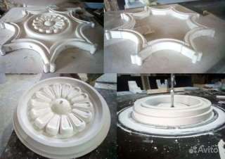 Изготовление лепнины из гипса стеклопластика, элементы гипсовой лепнины