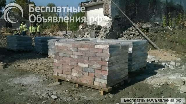 Красный кирпич б/у в хорошем состоянии