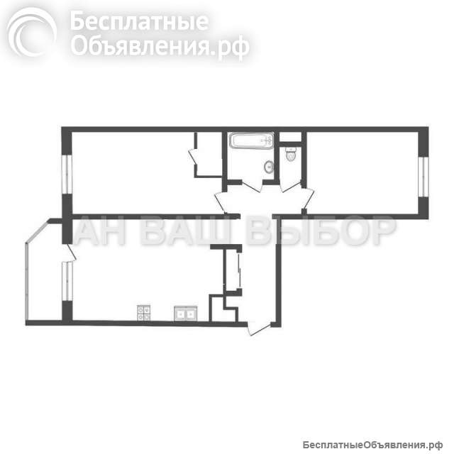 2к квартира в Тюмени, Павла Шарова, 25