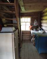 Зимний бревенчатый рубленный дом