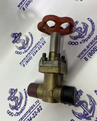521-35.3238 Клапан запорный штуцерный проходной бронзовый Ду 10 Ру 400