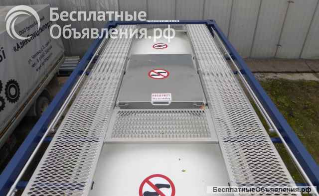 Танк-контейнер объём 21м3 тип Т11, для перевозки хлористоводородной кислоты