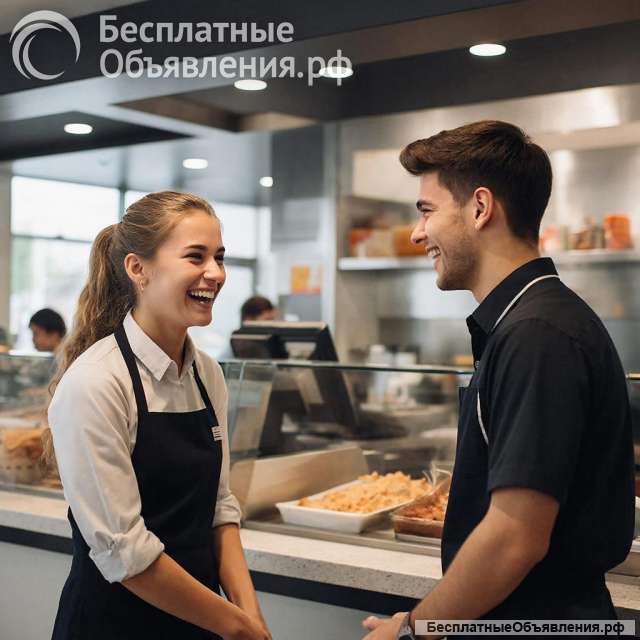 Сотрудники и уборщики в ресторан быстрого питания г. Волгоград