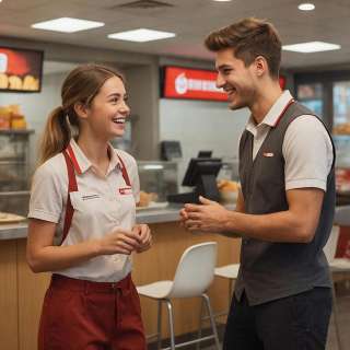 Сотрудники и уборщики в ресторан быстрого питания г. Екатеринбург