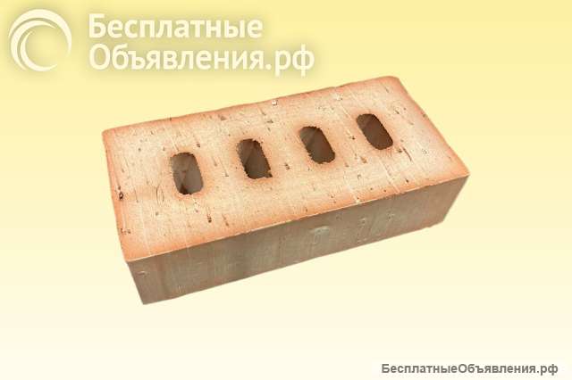Кирпич цокольный красный М 150 полнотелый