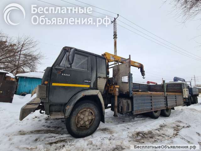 Услуги крана-манипулятора КАМАЗ 10 тонн, КМУ 3 тонны