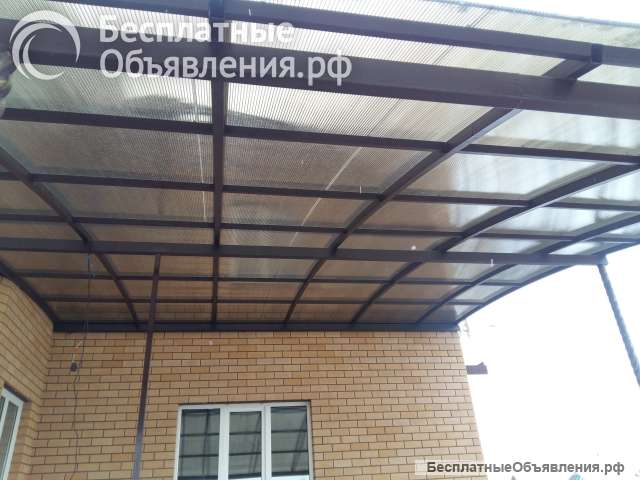Навесы из поликарбоната под ключ