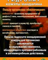 Гидролат кожуры мандарина. ProGynuru. С наносеребром.