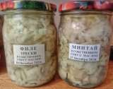 Горбуша, Скумбрия в собственном соку с маслом