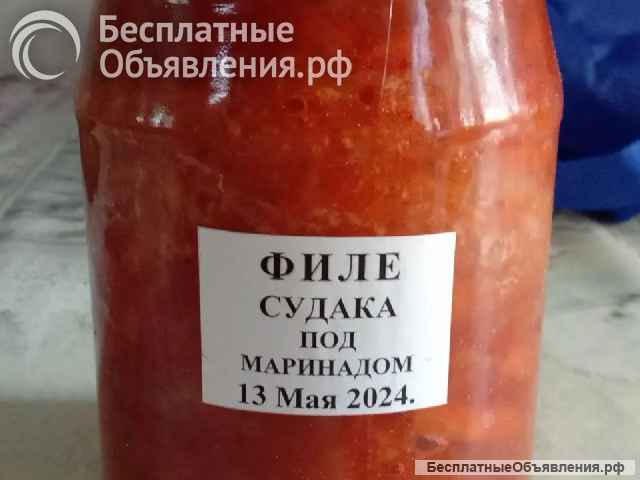Рыба филе под маринадом любое в банках