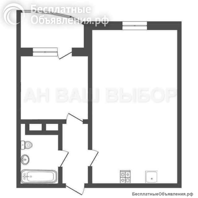 1к квартира в Тюмени, Монтажников, 42
