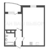1к квартира в Тюмени, Монтажников, 42