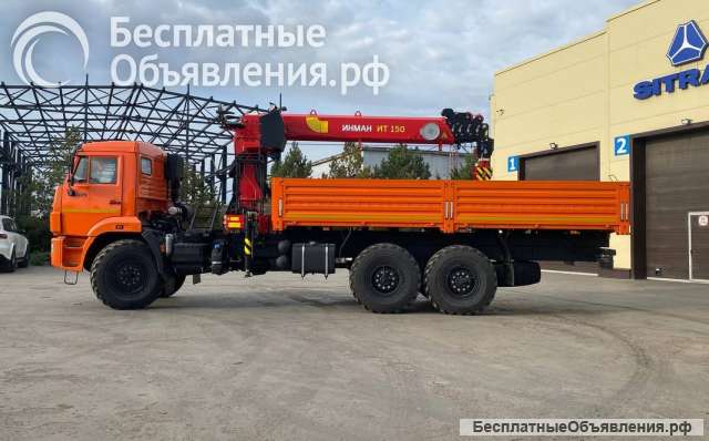 Бортовой КАМАЗ 43118-3027-48 с КМУ ИТ 150